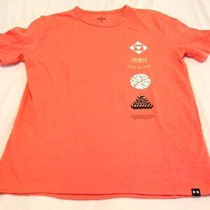 Project Rock Under Armour women's t-shirt size XL Coral Orange